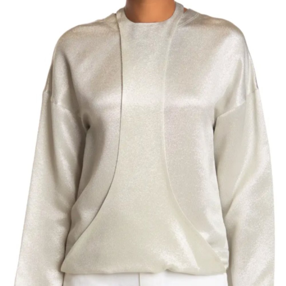 VALENTINO Long Sleeve Metallic Shirt